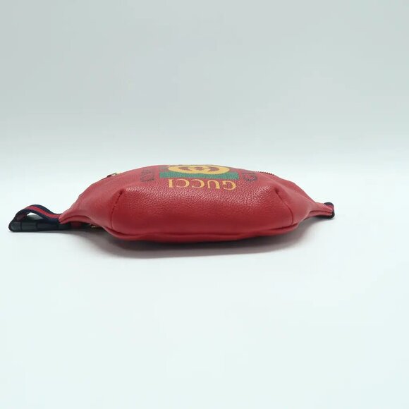 Gucci Print Red Leather Belt Bag 493-031325 - Picture 4 of 12